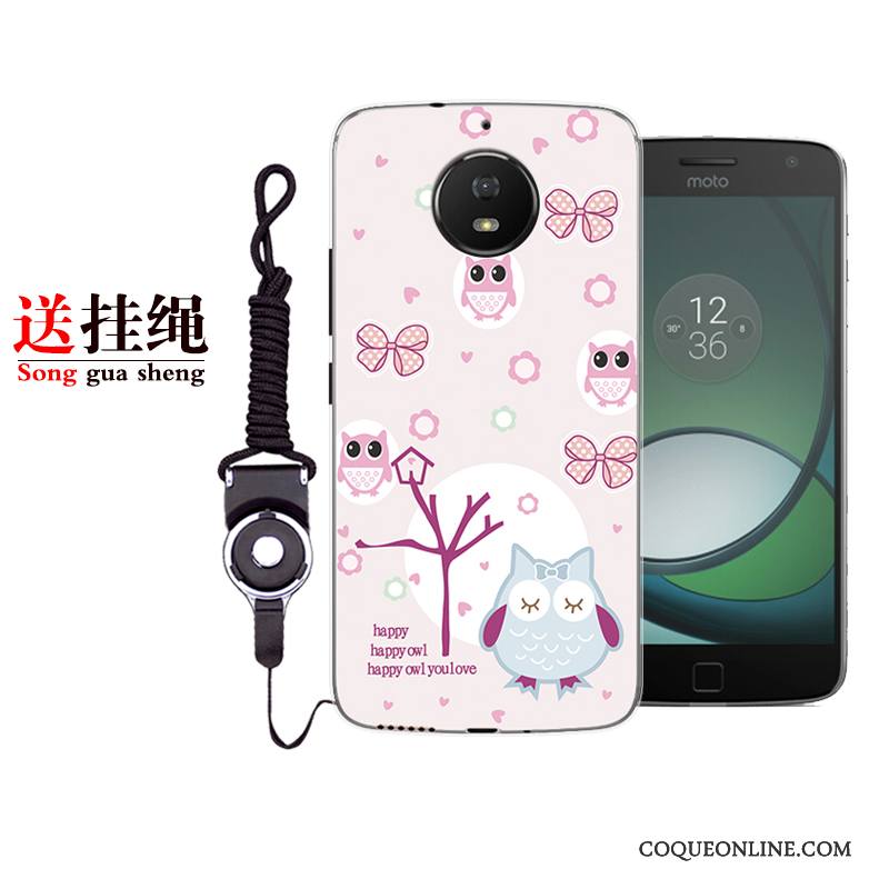 Moto G5s Plus Coque De Téléphone Dessin Animé Peinture Étui Fluide Doux Incassable Protection