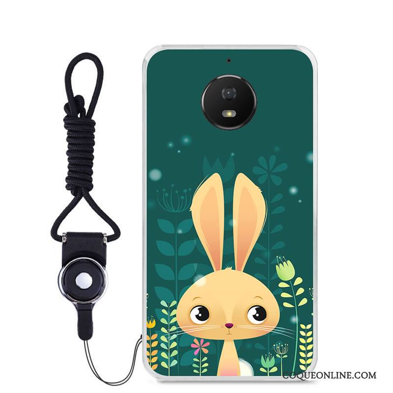 Moto G5s Vert Dessin Animé Fluide Doux Couleur Incassable Coque De Téléphone Étui