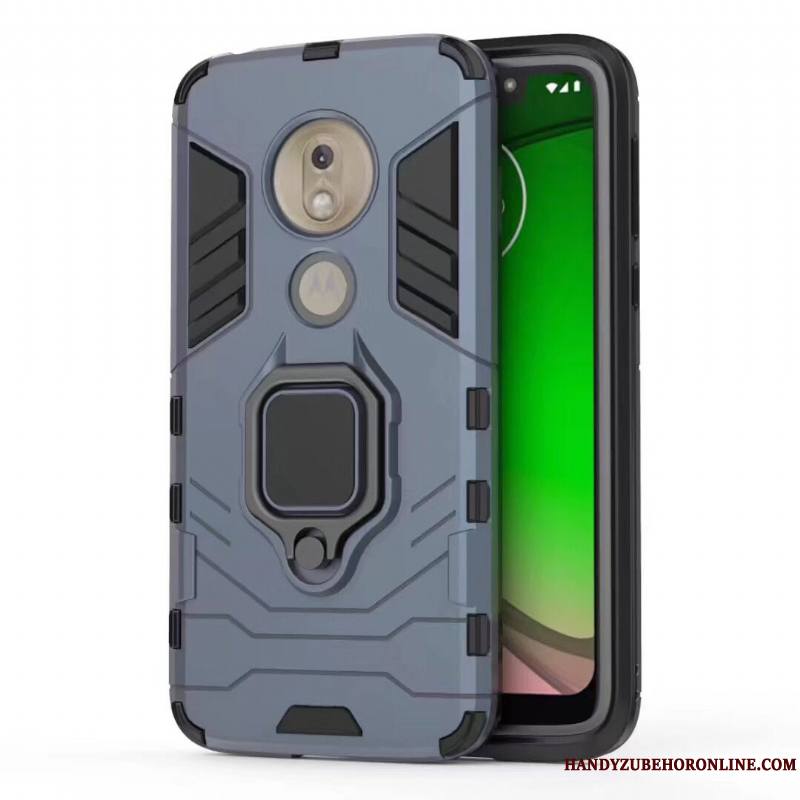 Moto G7 Play Bleu À Bord Coque De Téléphone