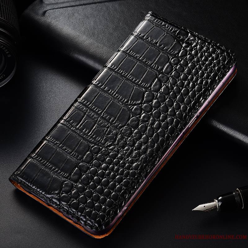 Moto G7 Play Coque Modèle Fleurie Cuir Véritable Rouge Étui En Cuir Europe Téléphone Portable Crocodile