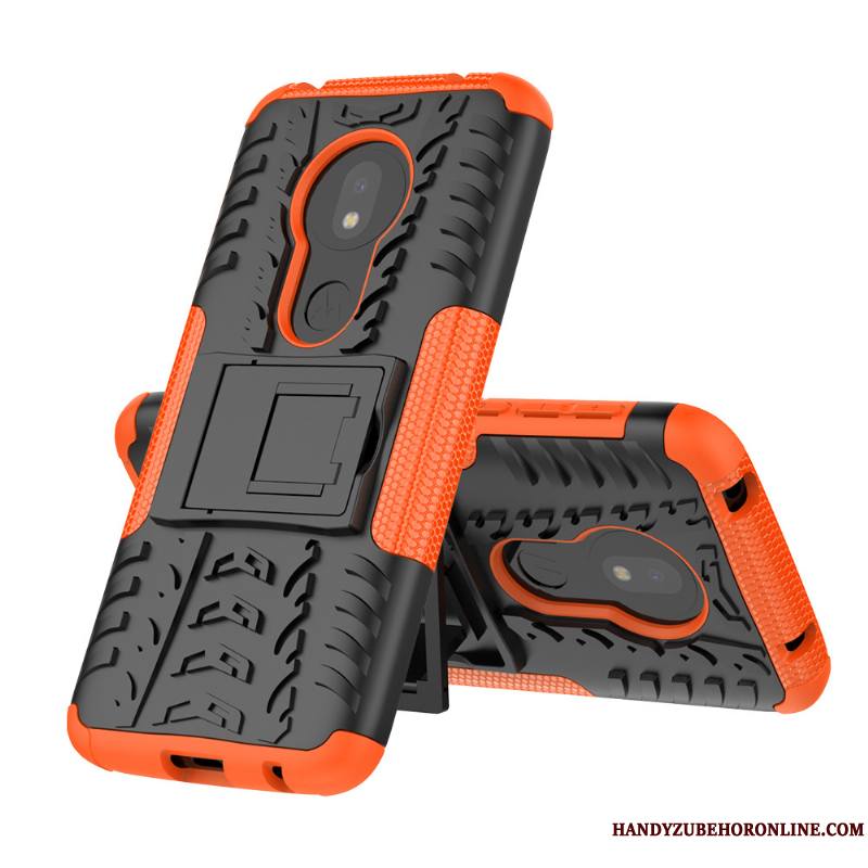 Moto G7 Play Étui Protection Coque De Téléphone Incassable Orange Nouveau Créatif