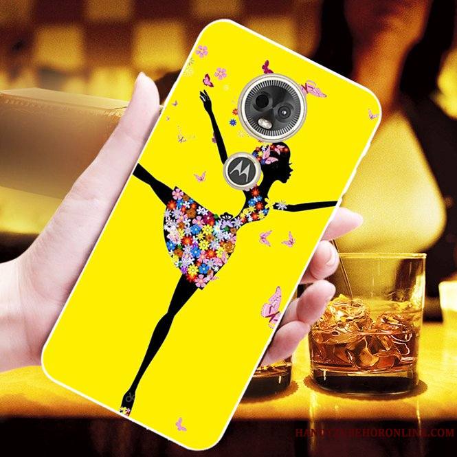 Moto G7 Plus Charmant Chiens Mode Coque De Téléphone Fluide Doux Jaune Personnalisé