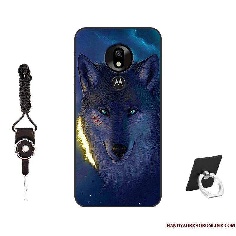 Moto G7 Power Coque Silicone Peinture Tempérer Personnalisé Modèle Personnalité Rose