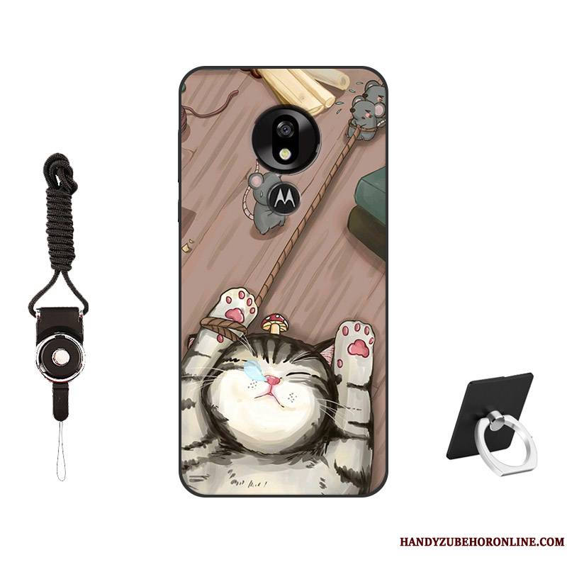 Moto G7 Power Coque Silicone Peinture Tempérer Personnalisé Modèle Personnalité Rose