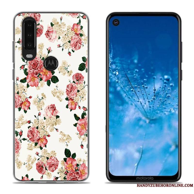 Moto G8 Coque De Téléphone Créatif Blanc Chaud Dessin Animé Tout Compris Silicone