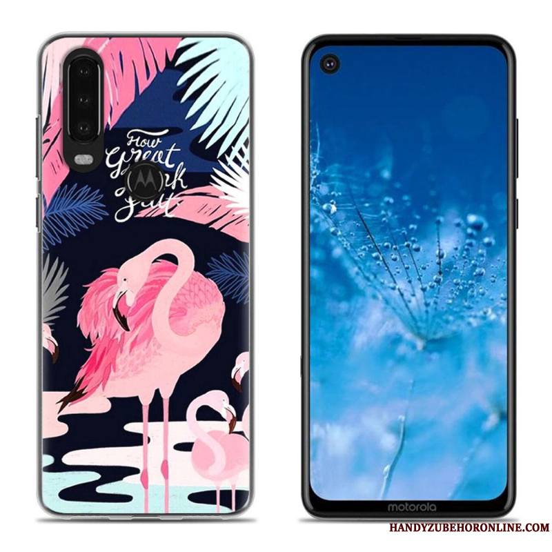 Moto G8 Coque De Téléphone Créatif Blanc Chaud Dessin Animé Tout Compris Silicone