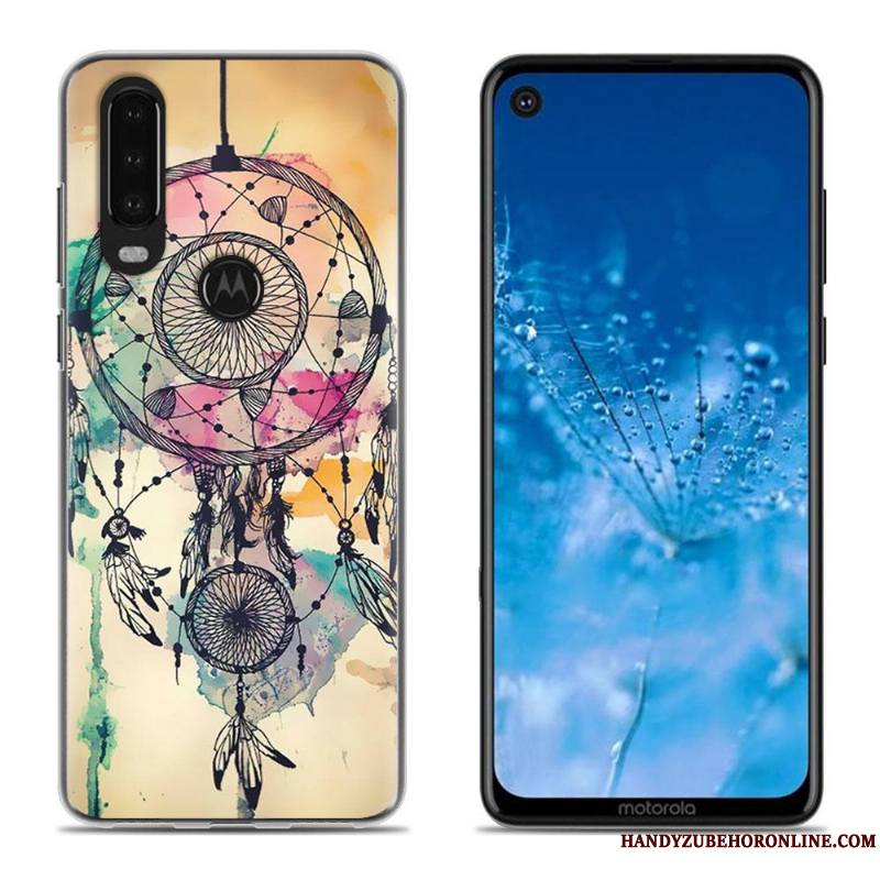 Moto G8 Coque De Téléphone Créatif Blanc Chaud Dessin Animé Tout Compris Silicone