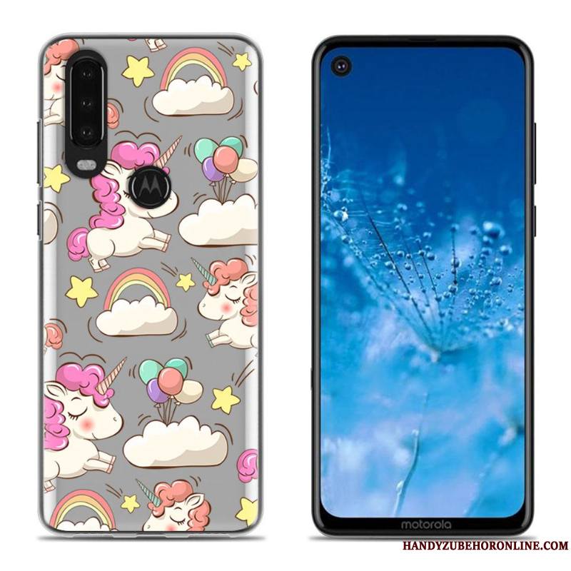 Moto G8 Coque De Téléphone Créatif Blanc Chaud Dessin Animé Tout Compris Silicone