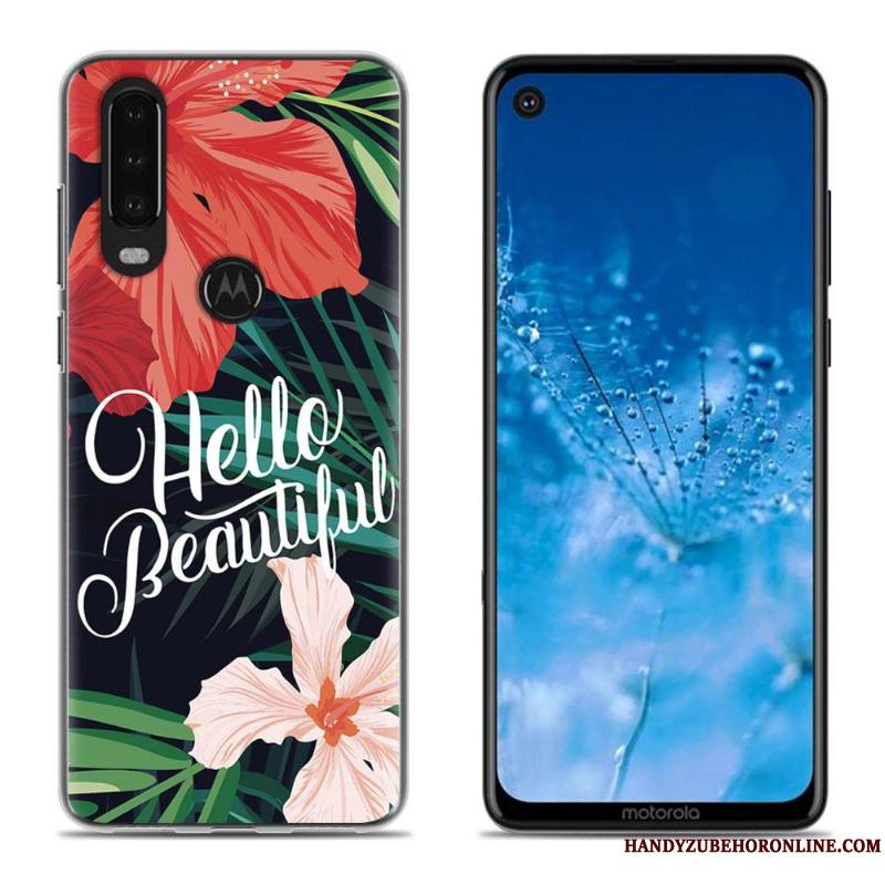 Moto G8 Coque De Téléphone Créatif Blanc Chaud Dessin Animé Tout Compris Silicone