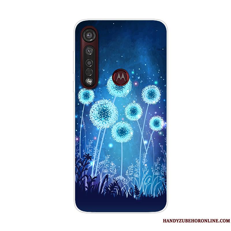 Moto G8 Plus Coque Dessin Animé Silicone Étui Tendance Incassable Tout Compris Téléphone Portable