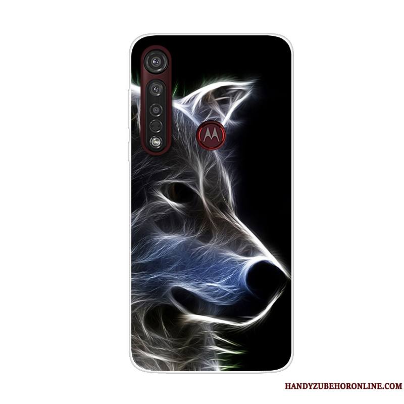 Moto G8 Plus Coque Dessin Animé Silicone Étui Tendance Incassable Tout Compris Téléphone Portable