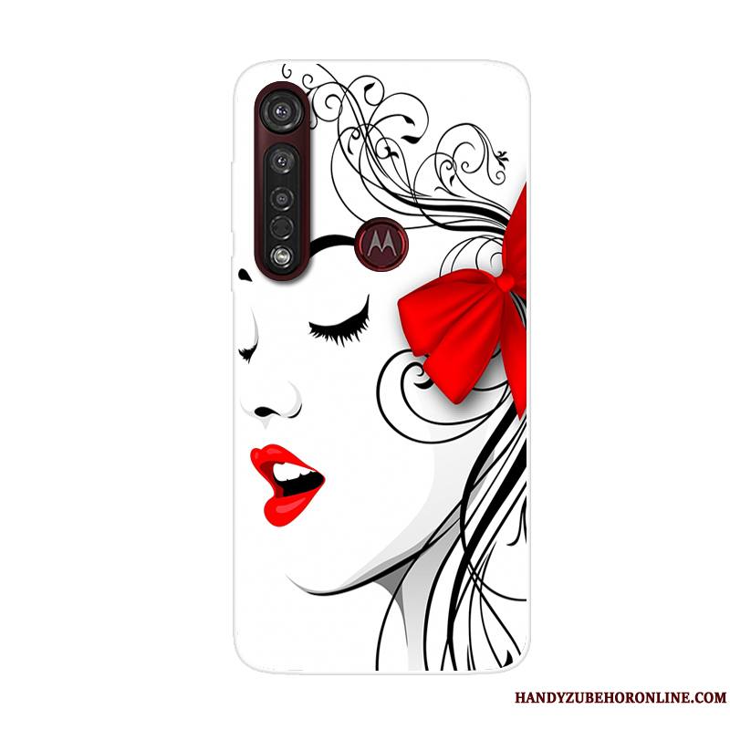 Moto G8 Plus Coque Dessin Animé Silicone Étui Tendance Incassable Tout Compris Téléphone Portable