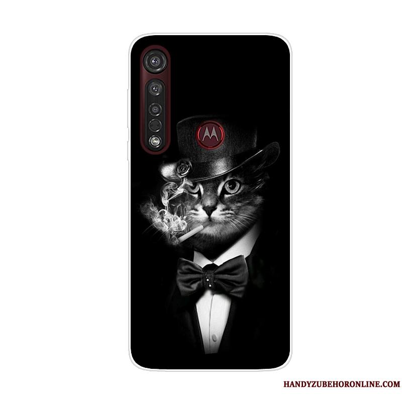 Moto G8 Plus Coque Dessin Animé Silicone Étui Tendance Incassable Tout Compris Téléphone Portable