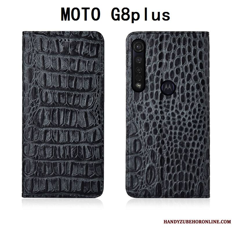 Moto G8 Plus Protection Téléphone Portable Tout Compris Housse Étui En Cuir Silicone Coque