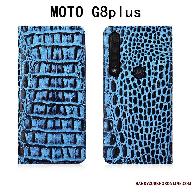 Moto G8 Plus Protection Téléphone Portable Tout Compris Housse Étui En Cuir Silicone Coque