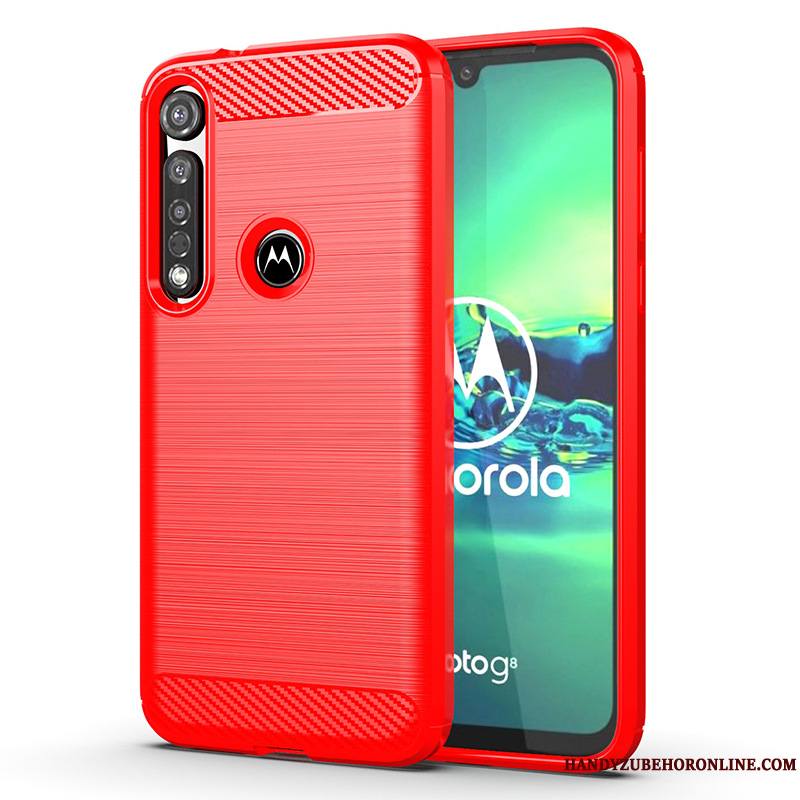 Moto G8 Plus Silicone Gris Coque De Téléphone Fluide Doux Soie Étui Modèle Fleurie