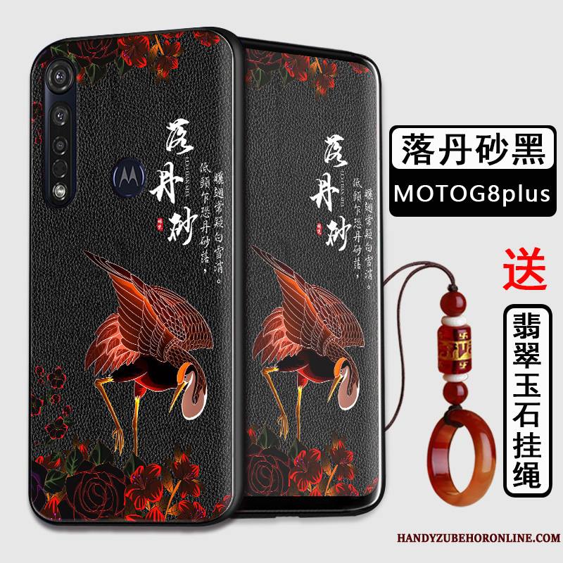 Moto G8 Plus Style Chinois Étui Tout Compris Incassable Protection Coque De Téléphone Fluide Doux