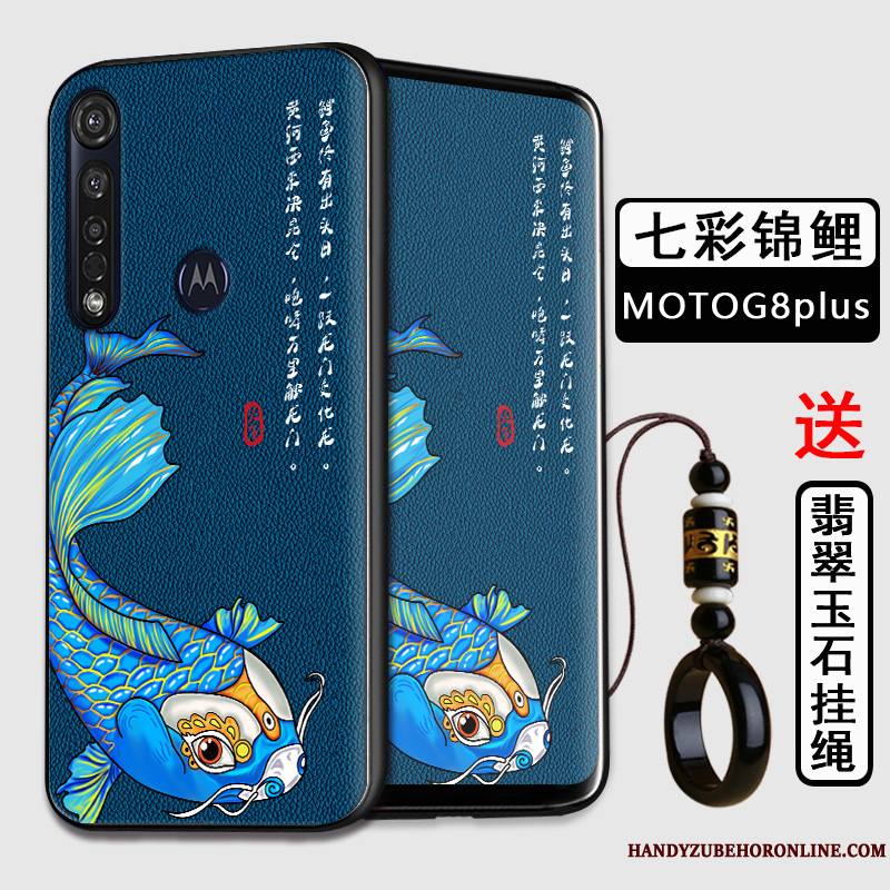 Moto G8 Plus Style Chinois Étui Tout Compris Incassable Protection Coque De Téléphone Fluide Doux