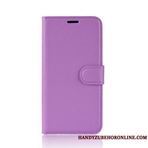 Moto G8 Power Coque Violet Portefeuille Étui En Cuir Litchi Incassable Modèle Fleurie Housse