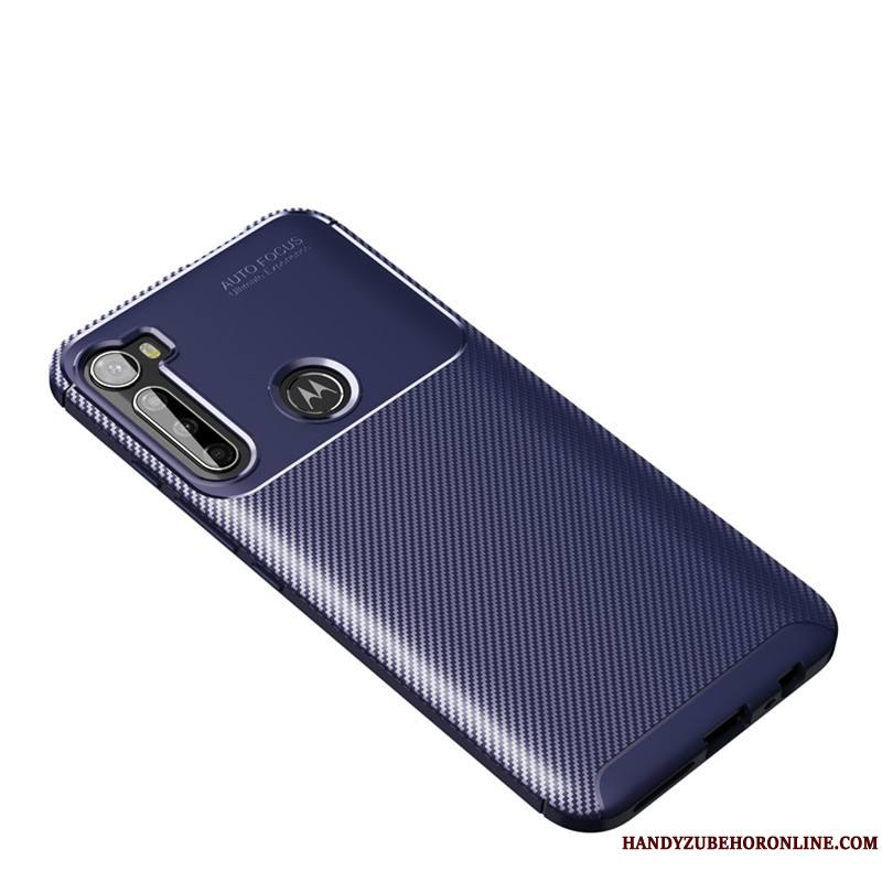 Moto G8 Power Fluide Doux Délavé En Daim Modèle Fleurie Incassable Protection Coque De Téléphone Étui