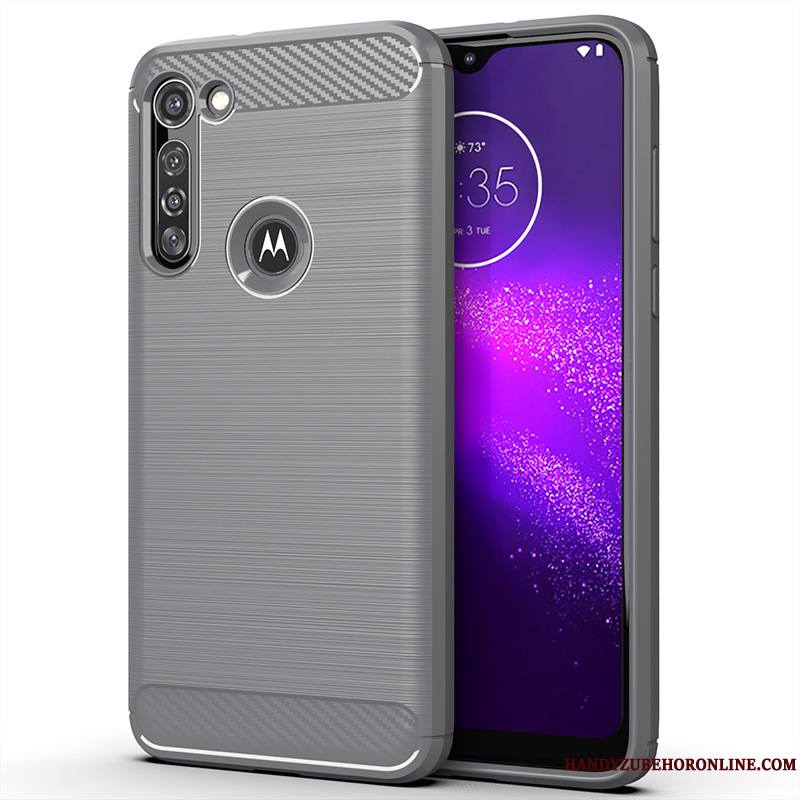 Moto G8 Power Incassable Antidérapant Gris Étui Coque De Téléphone Tout Compris Silicone