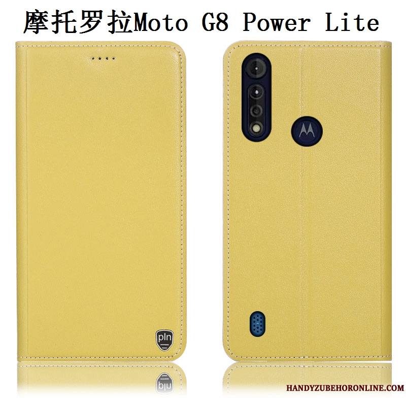 Moto G8 Power Lite Étui Protection Modèle Fleurie Jaune Incassable Housse Coque De Téléphone