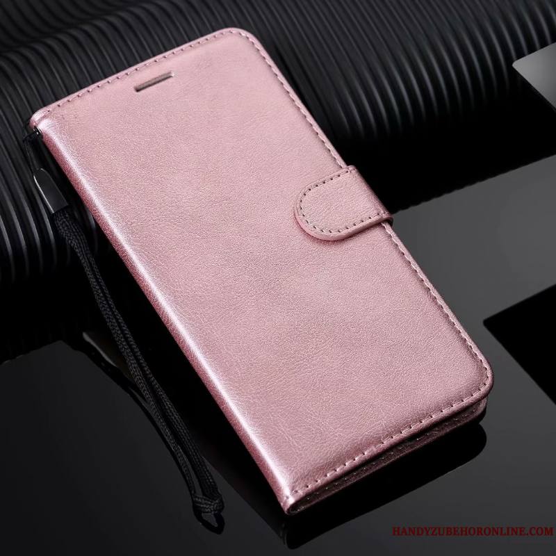 Moto G8 Power Étui En Cuir Rose Coque De Téléphone Tendance Clamshell