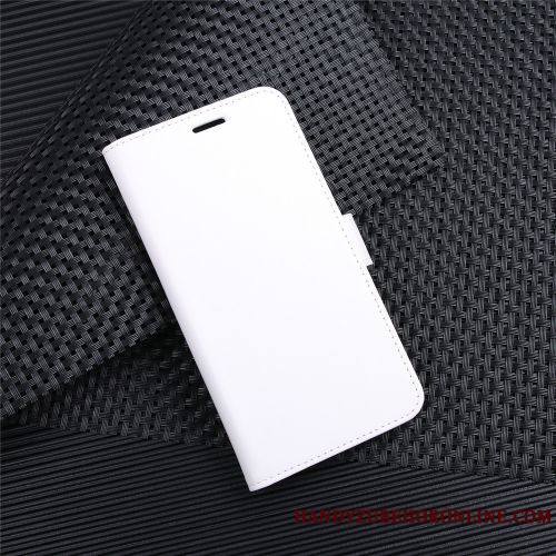 Moto G8 Power Étui Protection Carte Business Portefeuille Blanc Coque De Téléphone