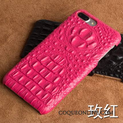 Moto X Coque De Téléphone Cuir Véritable Protection Rouge Crocodile Dimensionnel Luxe