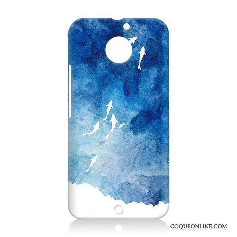 Moto X Coque De Téléphone Étui Protection Difficile Incassable Bleu