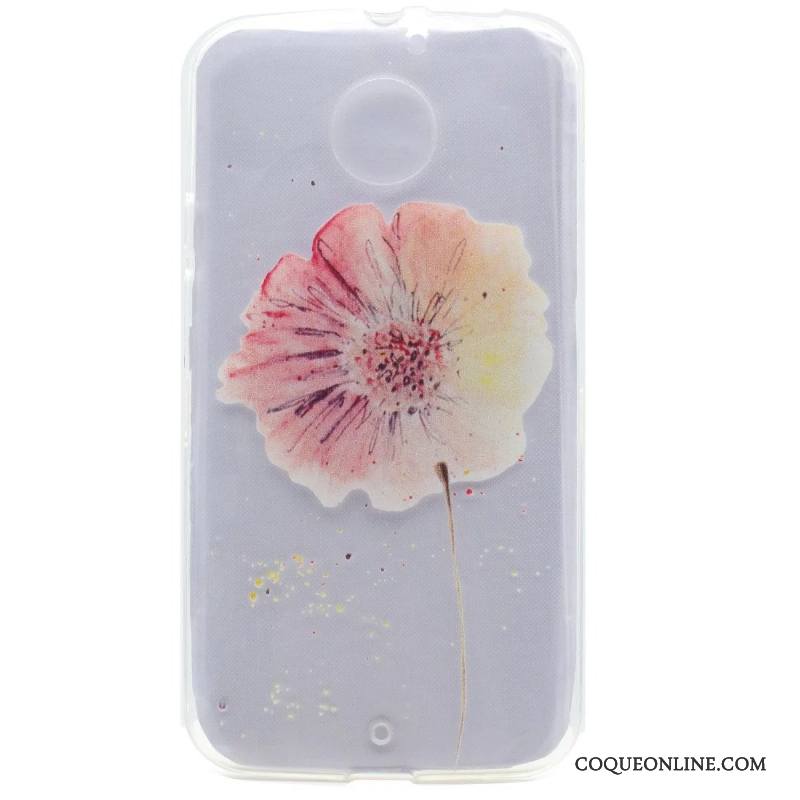 Moto X Silicone Rose Coque De Téléphone Étui Tout Compris Transparent Téléphone Portable