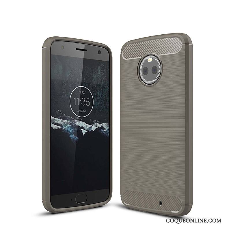 Moto X4 Coque Fibre Incassable Téléphone Portable Silicone Tout Compris Étui Protection