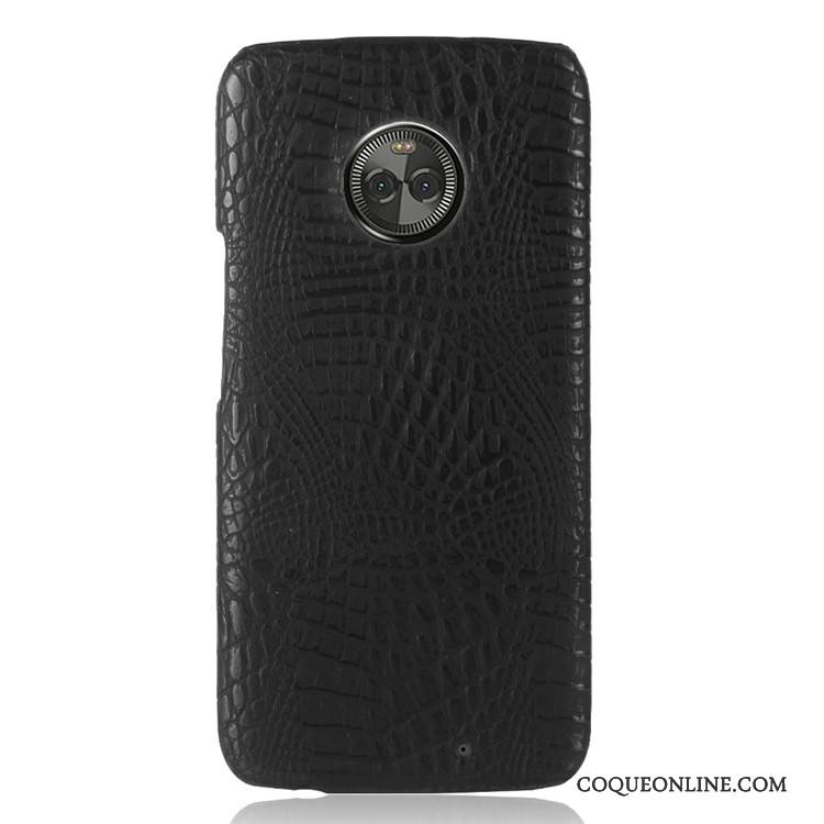 Moto X4 Coque Protection Rouge Crocodile Modèle Étui De Téléphone Couvercle Arrière