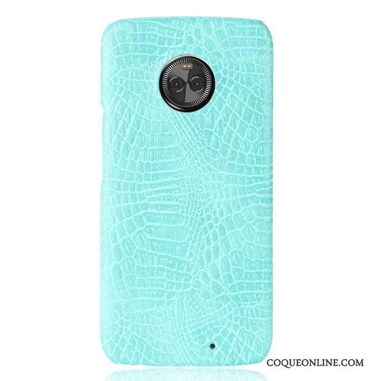 Moto X4 Coque Protection Rouge Crocodile Modèle Étui De Téléphone Couvercle Arrière