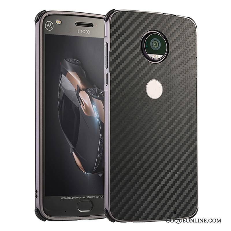 Moto X4 Métal Border Coque Étui Vert Incassable Protection