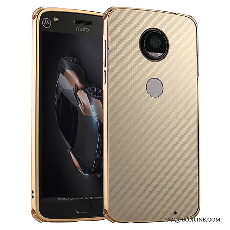 Moto X4 Métal Border Coque Étui Vert Incassable Protection