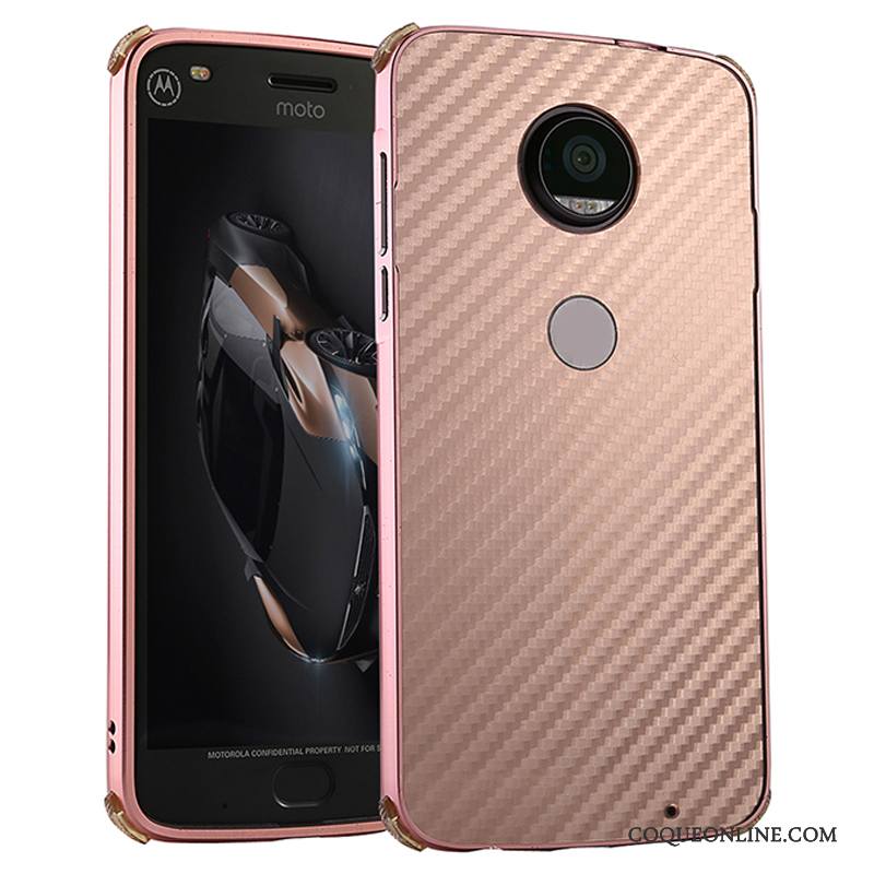 Moto X4 Métal Border Coque Étui Vert Incassable Protection