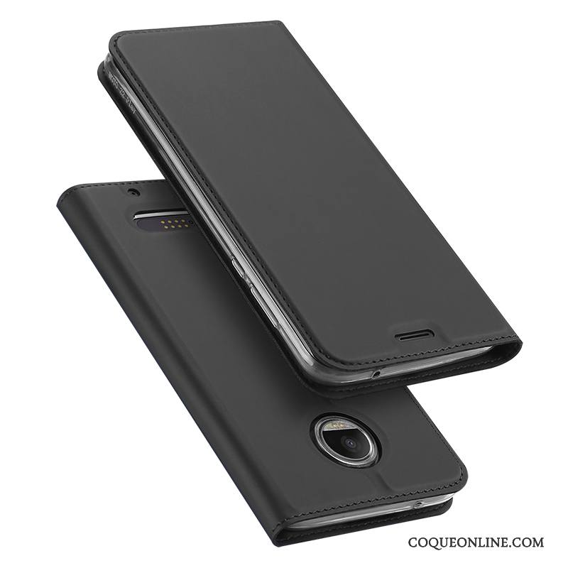 Moto Z 2018 Business Étui Bleu Coque De Téléphone Étui En Cuir Incassable Carte