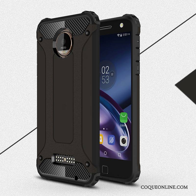 Moto Z Coque De Téléphone Tout Compris Silicone Étui Or Rose Protection Incassable