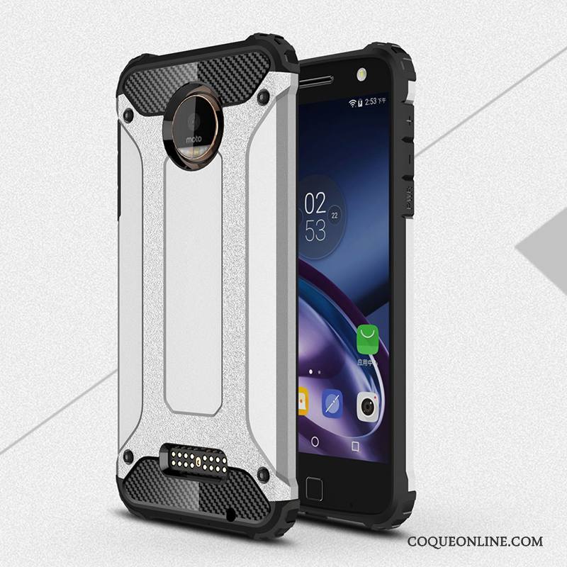 Moto Z Coque De Téléphone Tout Compris Silicone Étui Or Rose Protection Incassable