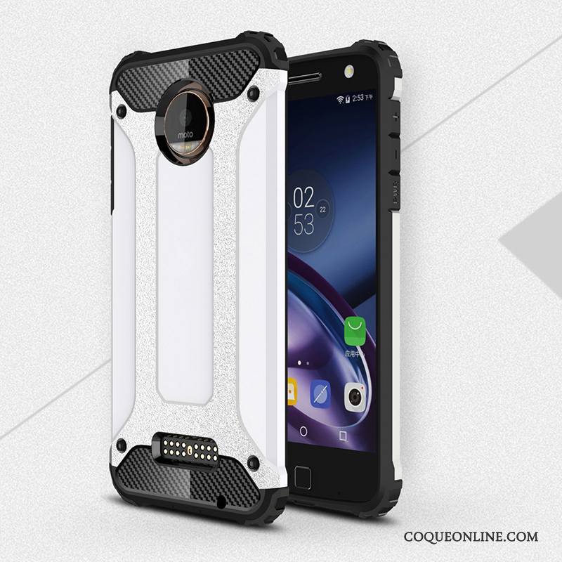 Moto Z Coque De Téléphone Tout Compris Silicone Étui Or Rose Protection Incassable