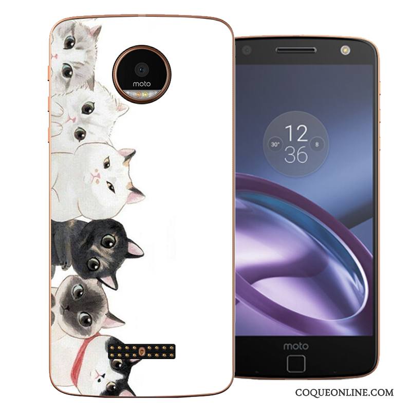 Moto Z Coque Difficile Nouveau Incassable Rouge Dessin Animé Protection Étui