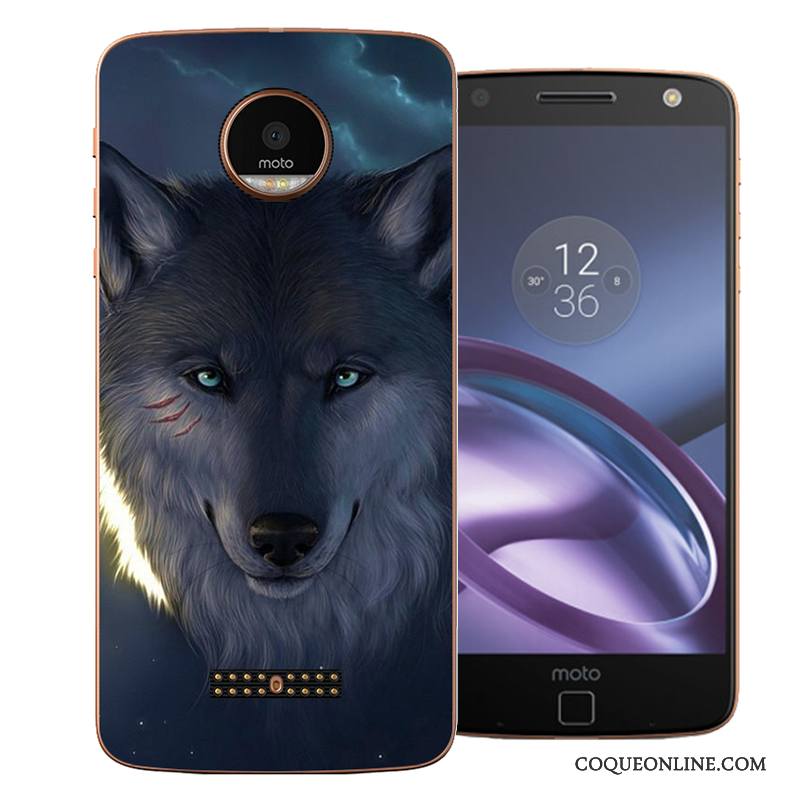 Moto Z Coque Difficile Nouveau Incassable Rouge Dessin Animé Protection Étui