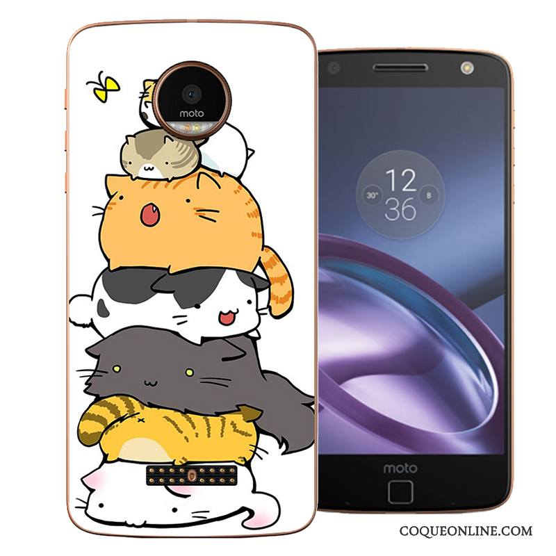 Moto Z Coque Difficile Nouveau Incassable Rouge Dessin Animé Protection Étui