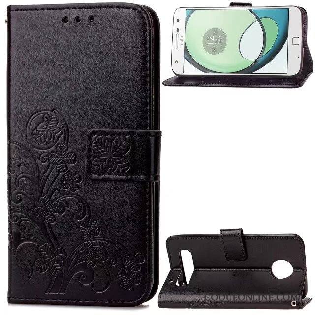 Moto Z Play Coque De Téléphone Étui En Cuir Housse Business Incassable Tendance Téléphone Portable