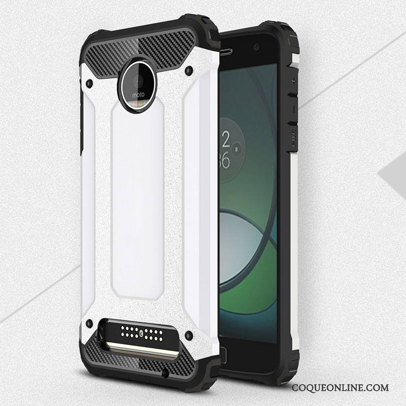 Moto Z Play Fluide Doux Étui Tout Compris Rouge Incassable Coque De Téléphone Protection