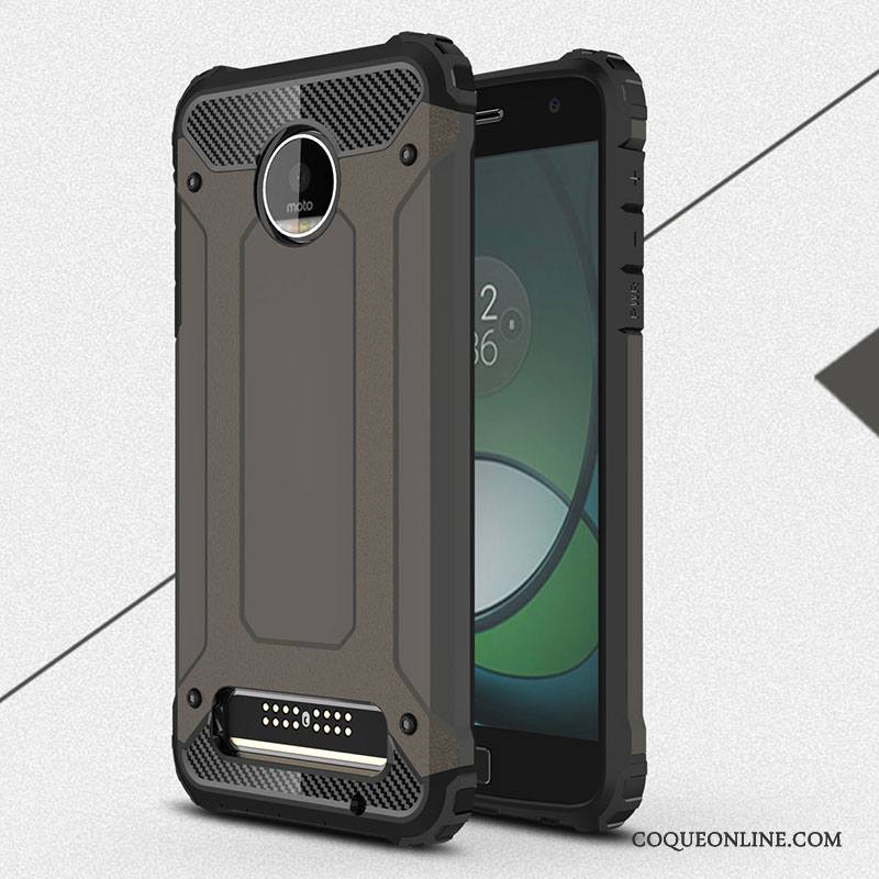 Moto Z Play Fluide Doux Étui Tout Compris Rouge Incassable Coque De Téléphone Protection