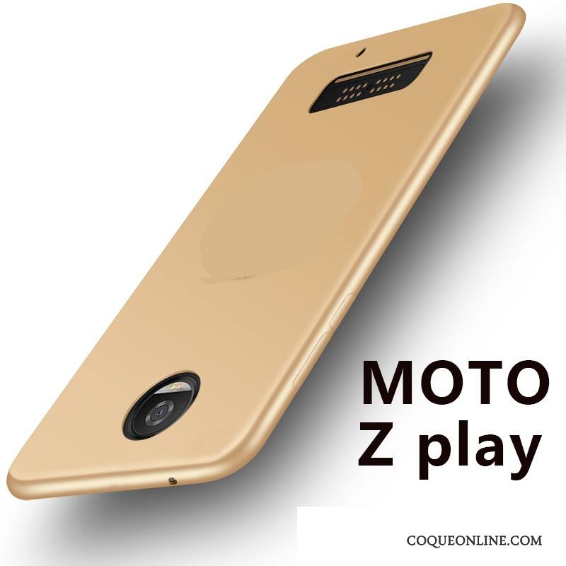 Moto Z Play Protection Fluide Doux Silicone Étui Coque Tout Compris Noir