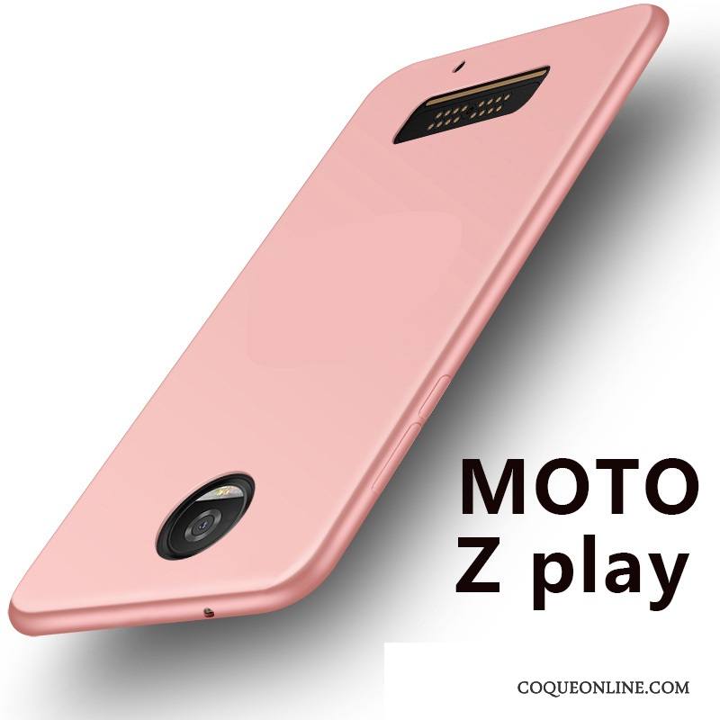 Moto Z Play Protection Fluide Doux Silicone Étui Coque Tout Compris Noir