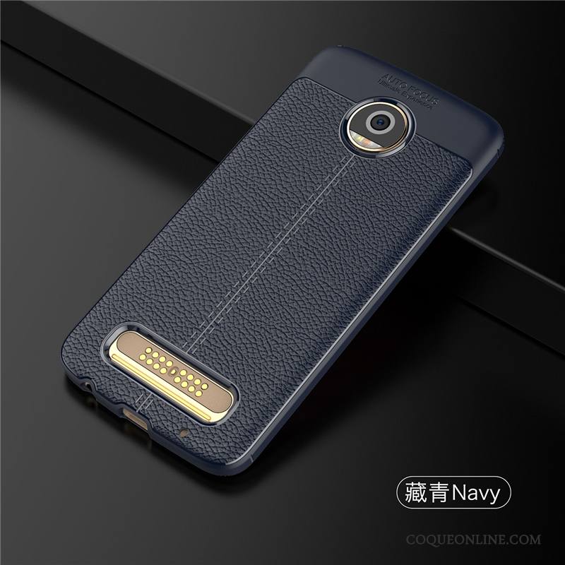 Moto Z Play Téléphone Portable Silicone Coque Étui Incassable De Téléphone Gris